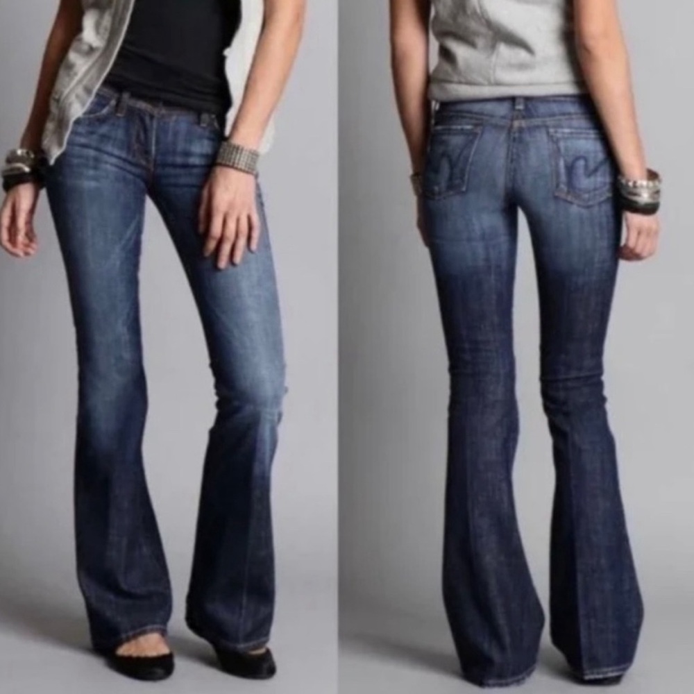 Citizens of Humanity jeans Ingrid #002 low waist flair stretch size 28
